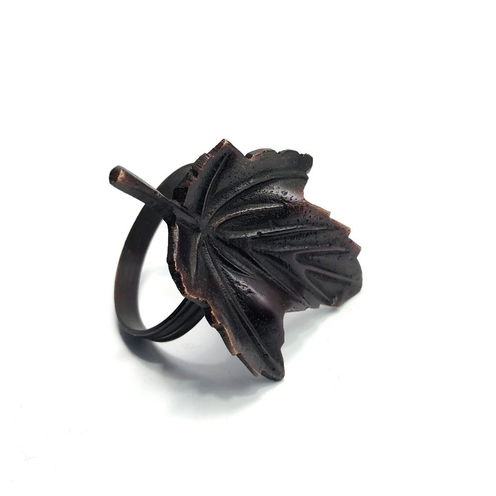 6 Small Maple Leaf Autumn Fall Napkin Holders - Picture 3 of 4